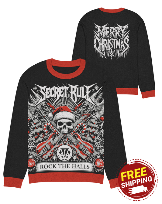 Secret Rule – Rock the Halls Christmas Sweater