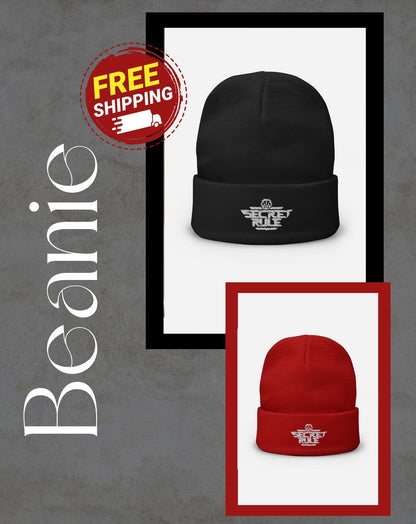 Secret Rule Beanie – Black & Red Variants | Official Band Merch