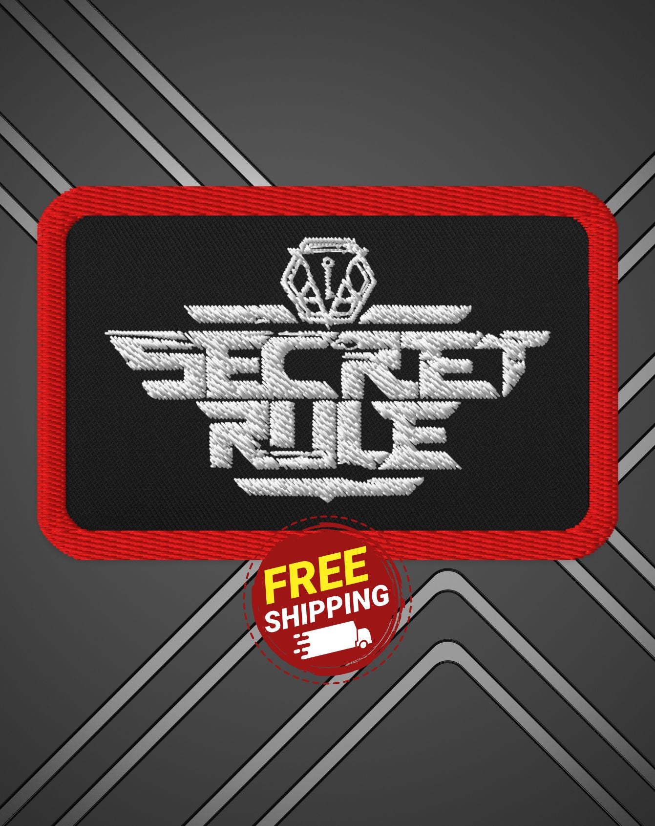 Secret Rule Logo Patch – 3" Embroidered